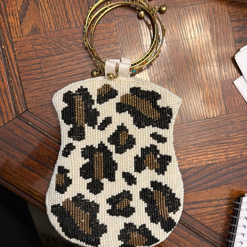 David Jefferey Leopard Handbag